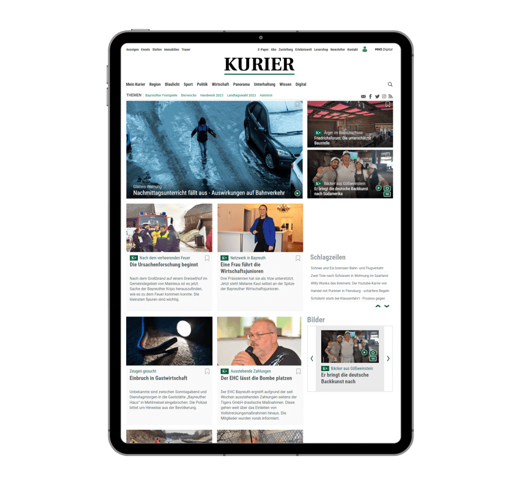Tablet MockUp Kurier